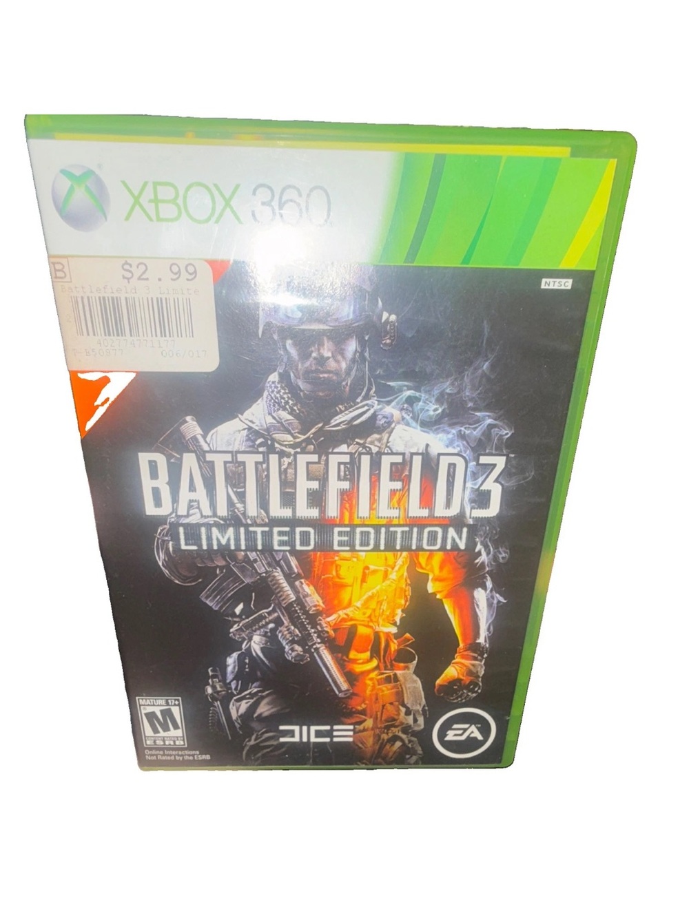 Battlefield 3 Limited Edition (Xbox 360) - Green Case